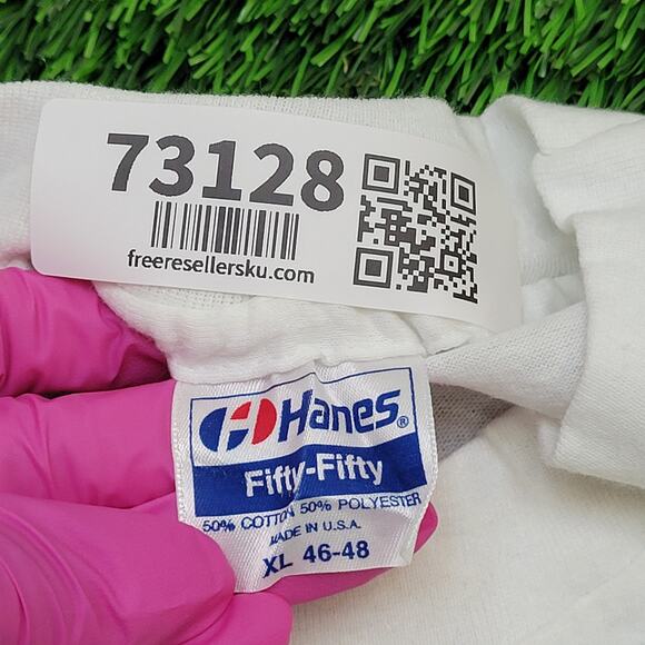 Vintage 80s Hanes Shirt Womens XL 22x26 White - Picture 8 of 12